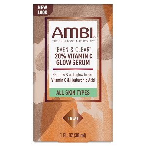 AMBI Even & Clear 20% Vitamin C Infused Face Glow Serum - 1 fl oz - 1 of 4