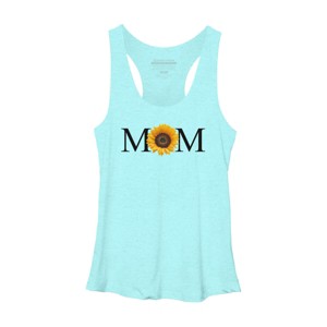 Women's Design By Humans Mother's Day Sunflower Mom By FridayFusion Racerback Tank Top - 1 of 2