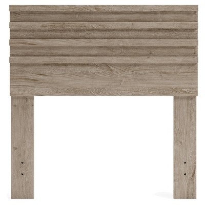 Oliah Twin Light Brown Wood Platform Bed