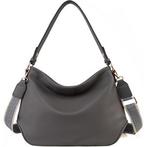 Purses and Handbags Classic Top Handle Shoulder Satchel Bags with Detachable Strap - 1 of 4