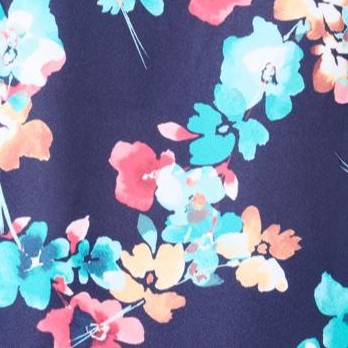 navy floral