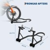 Heavy Duty Motorcycle Lift Stand Set Front and Rear Wheel Paddock Stand with Adjustable U and L Swingarm Spool 900 Lb Capacity for Bike Maintenance - 2 of 4
