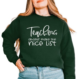 Simply Sage Market Teachers Always Make The Nice List Sweatshirt - 1 of 4