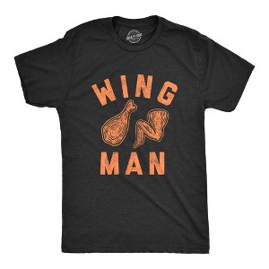 Mens Wing Man T Shirt Funny Buffalo Chicken Wings Sarcastic Novelty Tee - Crazy Dog Men's T Shirt - 1 of 4