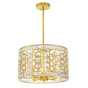 CWI Lighting Belinda 4 Light Chandelier With Champagne Finish - 1 of 3