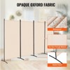 VEVOR Room Divider, 4 Panel Room Divider, Folding Privacy Screen and Portable Partition Divider for Room Separation, Beige - 4 of 4