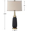 Uttermost 30261 Spyglass Black Wood Grain Table Lamp - 3 of 4