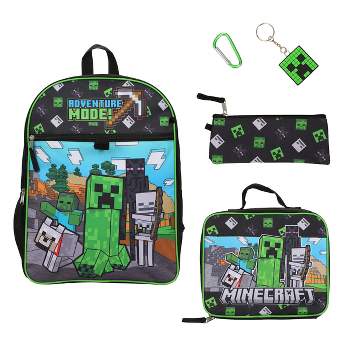 Minecraft Backpack Set With Detachable Lunch Box 16