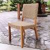  Cambridge Casual Zephyr 2pc Teak Wood Outdoor Dining Chair - image 4 of 4