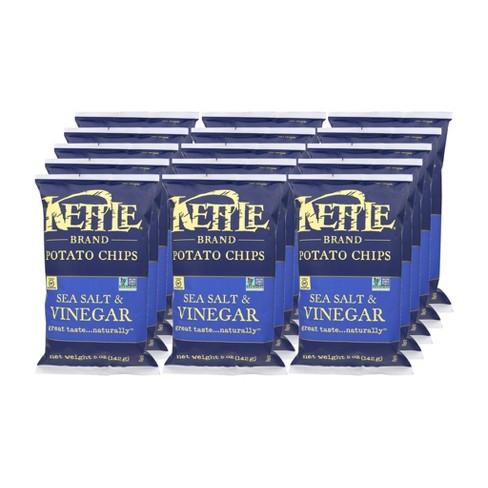 Kettle Brand Potato Chips, Sea Salt - 5 oz
