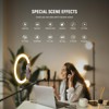 MaseiKar 12"24W High Power LED Ring Light with 71"Tripod Stand Phone Holder Compatible with iPhone for Video Recording,Bi Color Ringlight Lighting - 4 of 4