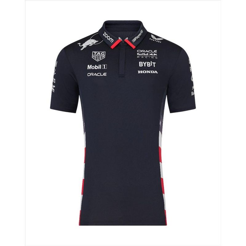 Red Bull Racing F1 Men's 2024 Special Edition America Race Team Polo Shirt, 1 of 9