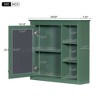 Bathroom Medicine Cabinet with Mirror Door, Wall Mounted Bathroom Storage Cabinet with 3 Open Shelves, Storage Medicine Cabinet for Bathroom - 4 of 4