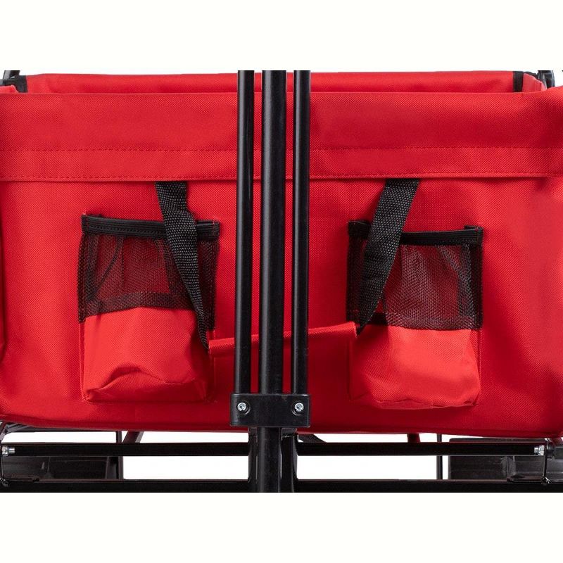 Monoprice Heavy Duty All Terrain Collapsible Outdoor Wagon, Red - Durable, 600D Oxford, Mildew and UV Resistant - Pure Outdoor Collection, 3 of 7