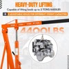 2 Ton Folding Hydraulic Engine Hoist, 4400 Lbs Heavy Duty Cherry Picker Shop Crane, Engine Lift with Telescopic Boom & 6 Casters - 4 of 4