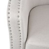 PAGED Modern Swivel Accent Chair, Fabric Barrel Club Chair with Nailhead Trims, Living Room Chair for Bedroom, No Assembly Required - 4 of 4