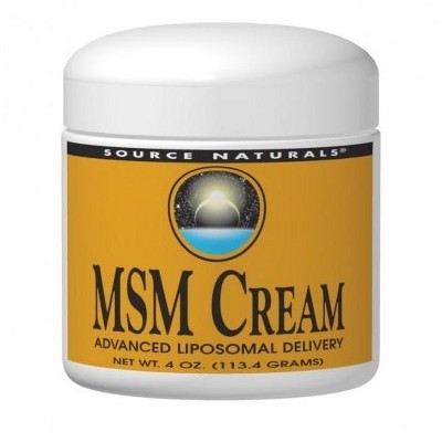 MSM (Methylsulfonylmethane) Cream by Source Naturals, Inc.  -  2 oz Cream