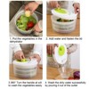 Fortune Candy 3L Multifunctional Vegetable Spinner and Grater, Compact Salad Strainer Bowl for Quick Prep, Easy to Clean, Lightweight Kitchen Gadget - 4 of 4