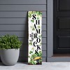 HomeRoots 36" Gold Green And White Solid Wood Hello St Patrick's Day Shamrock Porch Sign - 2 of 4