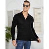 Mens Quarter Zip Up Sweaters Slim Fit Lightweight Mock Neck Pullover Casual Muscle Stretch Polo Sweaters - 4 of 4
