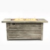 VYNXARIA 54" Propane Gas Fire Pit Table, 50000 BTU Rectangular Steel Fire Pit with Imitation Wood Grain Finish£¬beige - 3 of 4