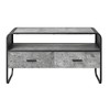 39.5" Particleboard TV Stand with 2 Drawers, Curved Edges and Metal Frame for TVs up to 42 Inches for Living Room - 2 of 4