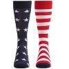 Memoi Stars and Stripes Patriotic Crew Socks - 2 of 4