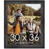 PosterPalooza | 30x36 Wide Barnwood Picture Frame, UV Acrylic, 6 Finishes - Grey, Brown, White, and Black - 2 of 4