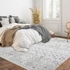 Boho Moroccan Area Rug  Machine Washable Non Slip Bedroom Rug Non Shedding Throw Soft Indoor Carpet - 2 of 4