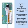 Yoobi Holiday Novelty Ballpoint Pen Snowman Light Up Pen 1.0mm Black Ink Stocking Stuffer - 2 of 4