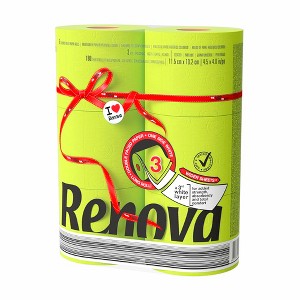 Renova  Colored Toilet Paper Jumbo Pack - 6 Rolls - 180 Sheets - 3 Ply - Eco-Certified - Septic Safe - Bold Bathroom Tissue - 1 of 4