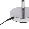 Creekwood Home Sleek Essentials 21" Pivot Arm Modern (Includes LED Light Bulb) Desk Lamp Chrome Finish - 2 of 4
