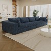 Dewdrop Blue&White Cloud Sofa, Corduroy Fabric Deep Seat Couch with Removable Cushion, No Assembly Needed - 3 of 4