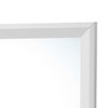 FONTOI Primo Wall Mirror with White Wood Veneer Frame, Contemporary Square Mirror Designed to Mount to Dresser or Bedroom, White, 36"*2"*36" - 3 of 4