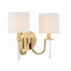 Craftmade Lighting Fortuna 2 - Light Wall Light in  Satin Brass - 4 of 4