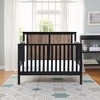 VYNXARIA 4-in-1 Convertible Crib Black/Vintage Walnut - 3 of 4