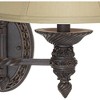 Barnes and Ivy Swing Arm Wall Lamp Bronze Plug-In Light Fixture Beige Softback Bell Shade for Bedroom Bedside Living Room Reading - 3 of 4