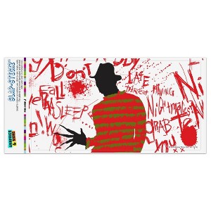 A Nightmare On Elm Street Freddy Automotive Bumper Sticker - 1 of 4