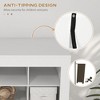 VYNXARIA HOMCOM 71'' Tall White Shoe Rack - Spacious, Sturdy & Stylish for Entryways - 4 of 4