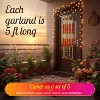 Store Indya Marigold Garland Flower Strings 5 Ft Each X 5 Pcs (Design 1) - 4 of 4