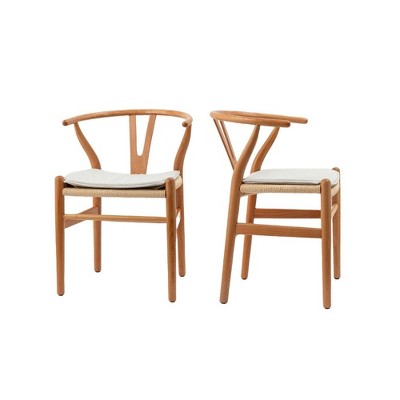 NicBex  Set of 2 Modern Classic Mid-Century Wishbone Dining Chair,Kitchen Side Chairs for Kitchen,Living Room