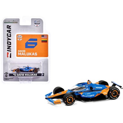 Dallara IndyCar #6 David Malukas "NTT Data" Arrow McLaren "NTT IndyCar Series" (2024) 1/64 Diecast Model Car by Greenlight