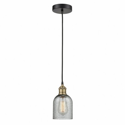 Caledonia - 1 Light Cord Hung Mini Pendant In Industrial Style-9.75 Inches Tall and 5 Inches Wide