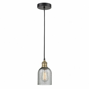 Caledonia - 1 Light Cord Hung Mini Pendant In Industrial Style-9.75 Inches Tall and 5 Inches Wide - 1 of 1