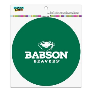 Babson College Primary Logo Automotive Car Refrigerator Locker Vinyl Circle Magnet - 1 of 4