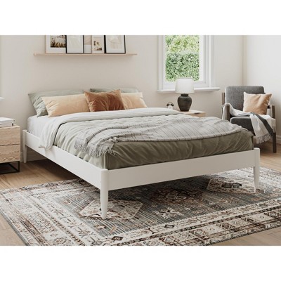 AFI Furnishings Pasadena 14 in Queen Platform Bed Frame in White