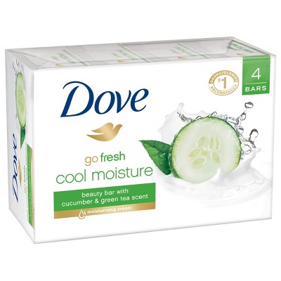 Dove go fresh Cool Moisture Beauty Bar 4 oz, 4 Bar
