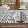 Coucheta 10*13ft Washable Boho Geometric Area Rug, Soft Non-Slip Neutral Modern Indoor Carpet for Living&Dining Room, Bedroom, Home Office, Grey - 4 of 4
