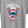 Women's - Lilo and Stitch - Christmas Crew Short Sleeve Graphic T-Shirt - 2 of 4