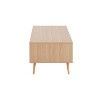 Astro Contemporary Coffee Table in Natural and White Wood by LumiSource - 2 of 4